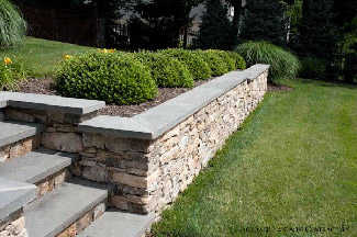 Structural and decorative retaining wall construction