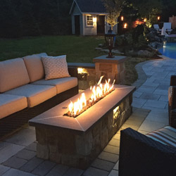 Stone Fire Pit and Patio