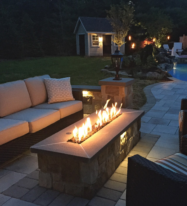 Patio with a Firepit